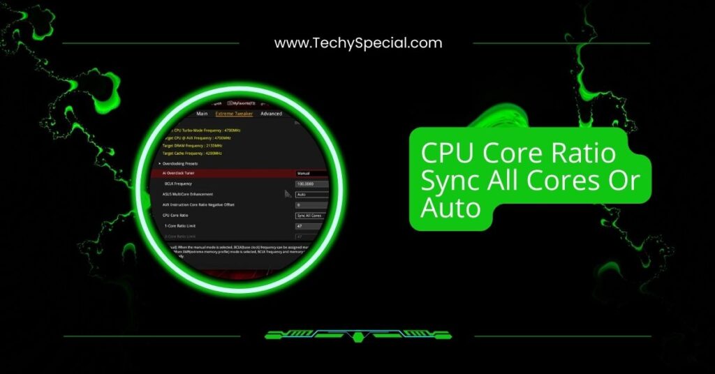 CPU Core Ratio Sync All Cores Or Auto