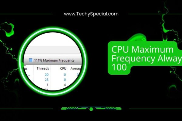 CPU Maximum Frequency Always 100