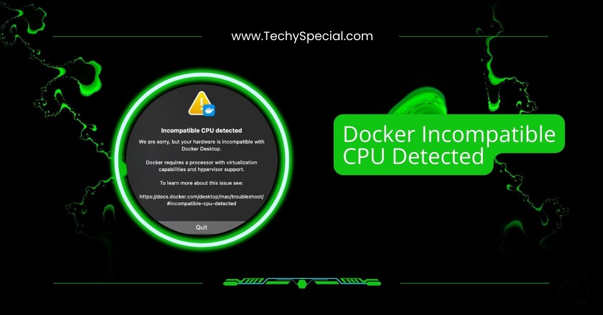 Docker Incompatible CPU Detected