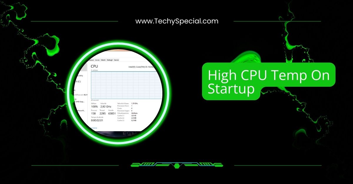 High CPU Temp On Startup