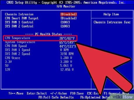 High CPU Temp in BIOS