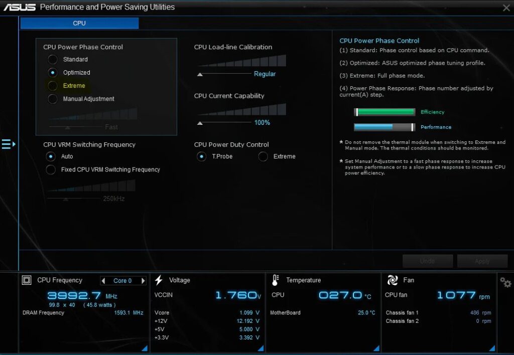 AI Suite 3 CPU Power Phase Control